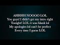Sam After Dark: Ahhhhh noooooo!!!!!!!!