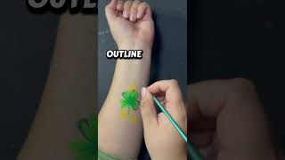 Step by step clover #facepaint #facepaintingideas #paintingtutorial #stepbystep #facepainter