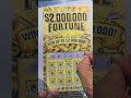 $2,000,000 Fortune FL Lottery Scratch Tickets x 2 #shorts #lottery #lotto #scratchoffs #gambling #fl
