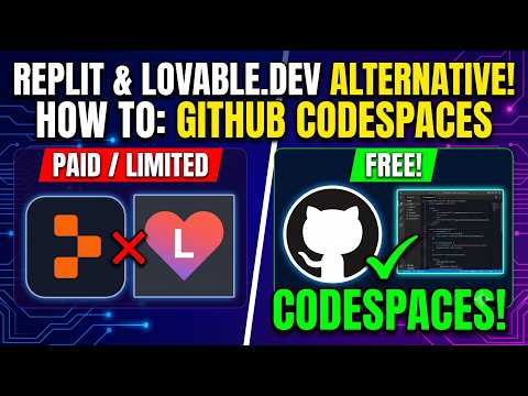 How To GitHub Codespace As Free Alternative of Lovable.Dev and Replit