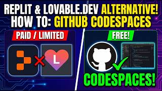 How To GitHub Codespace As Free Alternative of Lovable.Dev and Replit