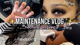 MAINTENANCE WEEK VLOG | lashes, brow threading, nails + shopping