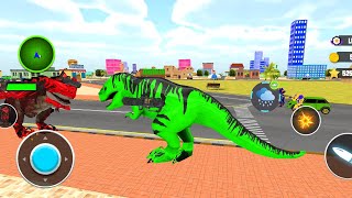 Dino Robot Transformation multi Robot New Mega Fight in City Game - Android Gameplay 38 screenshot 4