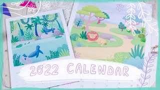 STUDIO VLOG 017 Handmade Wall Calendar 2022, Design, Illustration and Print