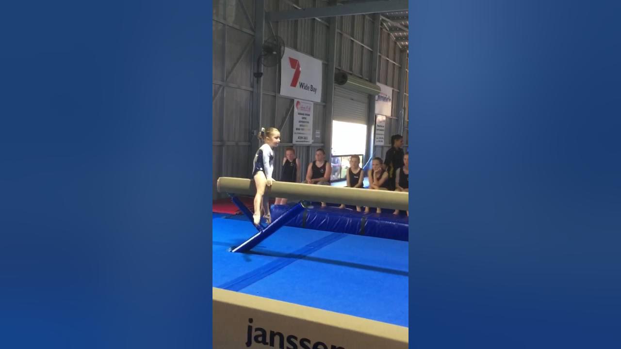 WAG level 3 Beam routine gymnastics (Australia) Aged 5 YouTube
