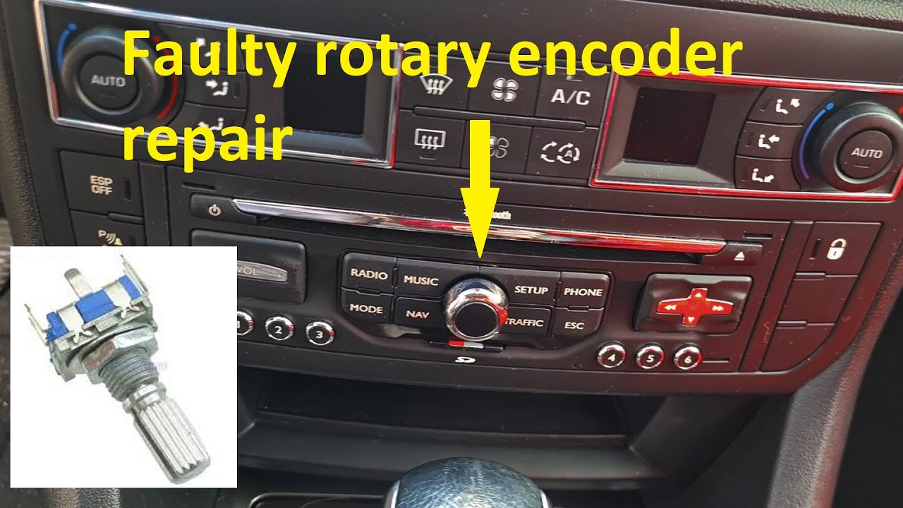 How to fix a rotary encoder of a car headunit (C5 X7 RNEG headunit ...