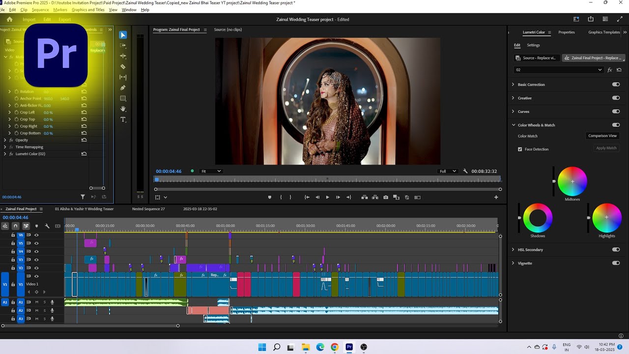 how to edit wedding highlight premiere pro project | premiere pro Workspace | Wedding Teaser