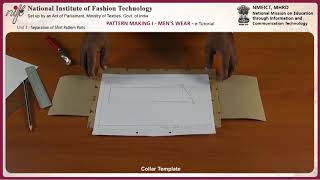 Pattern making mens wear-1: separation of shirt