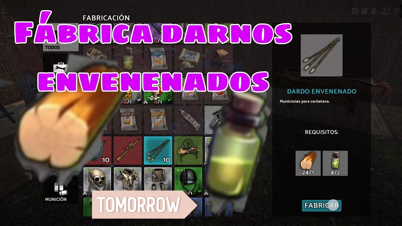 Como fabricar Dardos envenenados. Tomorrow.