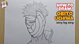 How to draw Obito uchiha || how to draw Anime step by step || Easy drawing ideas for beginners