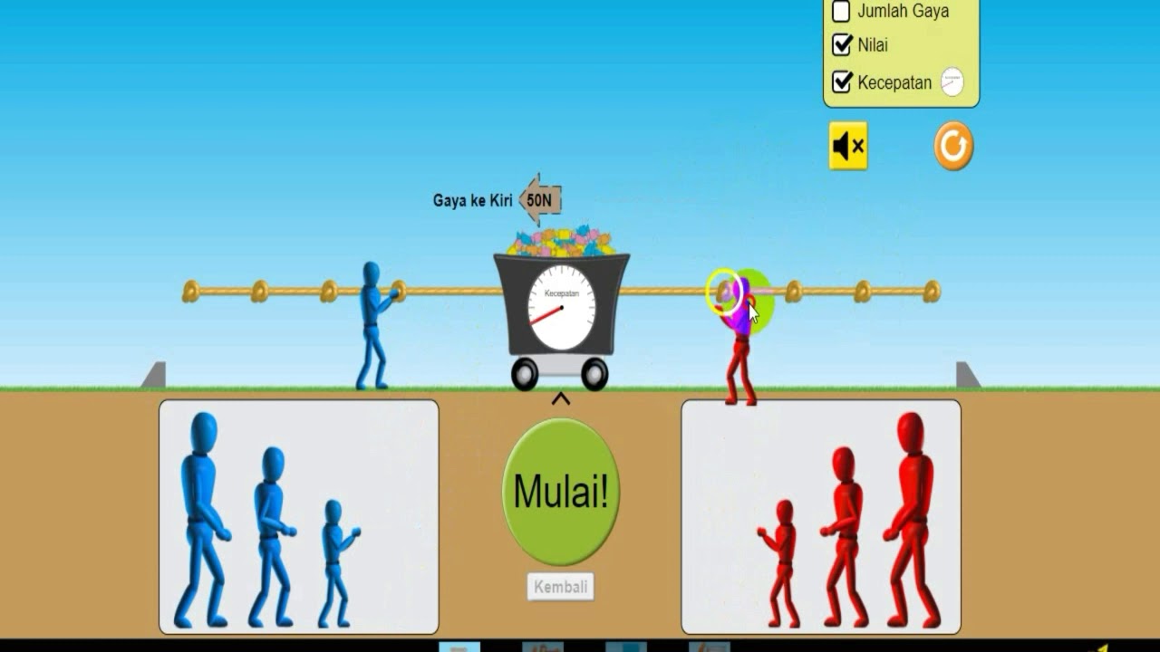 TUTORIAL PENGGUNAAN PHET SIMULATION PADA PENJELASAN HUKUM NEWTON - YouTube