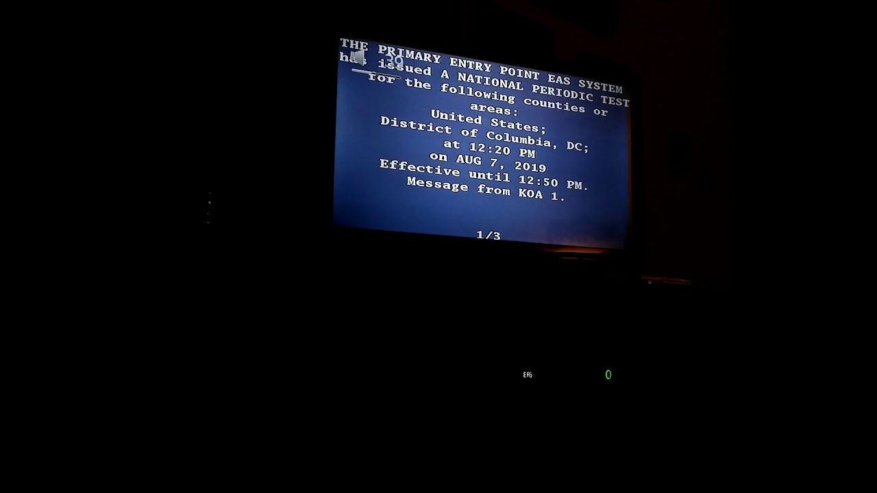 Emergency Alert System: National Periodic Test (NPT) 2019, TV version (Kinda a fail)