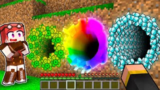 TUNNEL DIAMANTE VS TUNNEL ARCOBALENO! - MINECRAFT screenshot 3