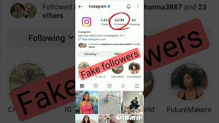 instagram account par ha fake followers  #shorts #instagram #followers #cristianoronaldo #fake