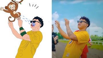 Silet Open Up - Tabola Bale feat. Jacson Zeran, Juan Reza & Diva Aurel | Drawing meme | Funny Video