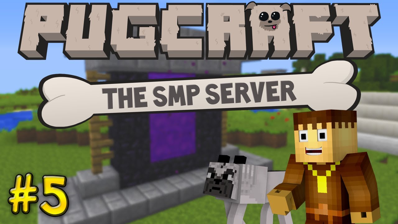 Minecraft: PugCraft SMP - Starting The House!! Ep. 5