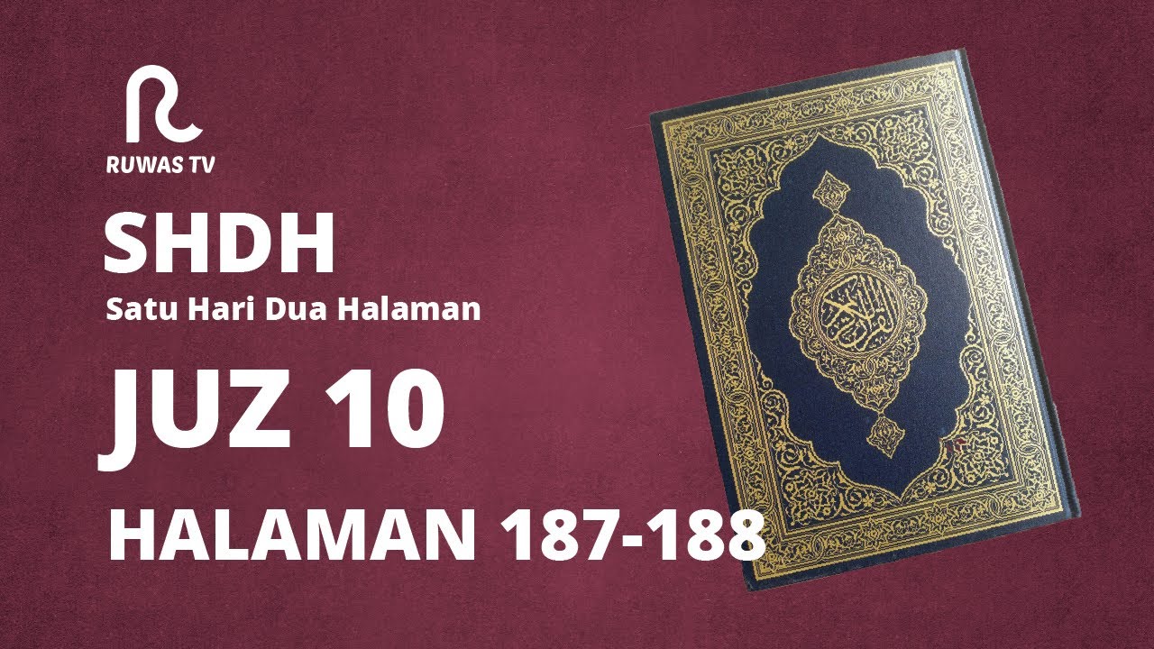 SHDH - Juz 10 Halaman 187-188