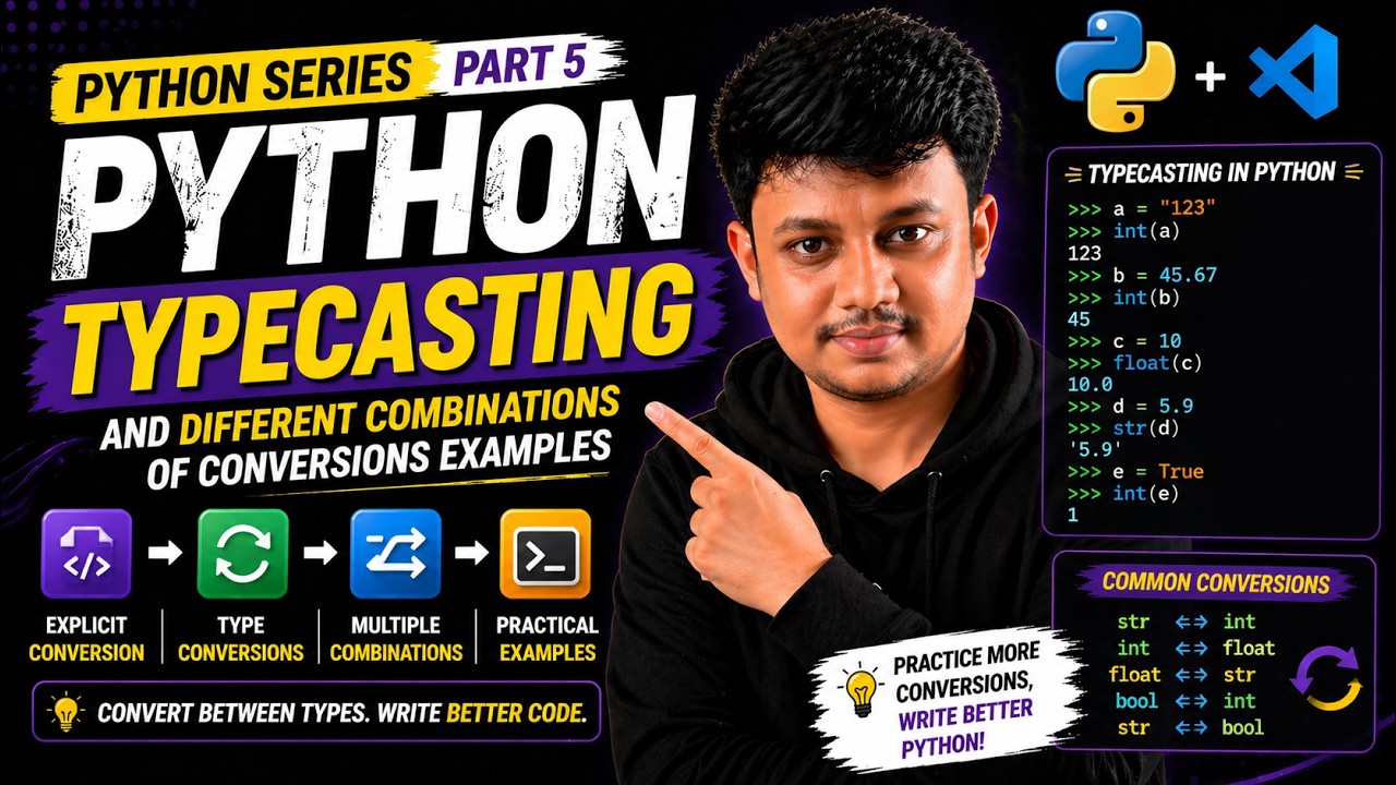Python Type CastingAnd Different Combinations of Conversions Examples ...
