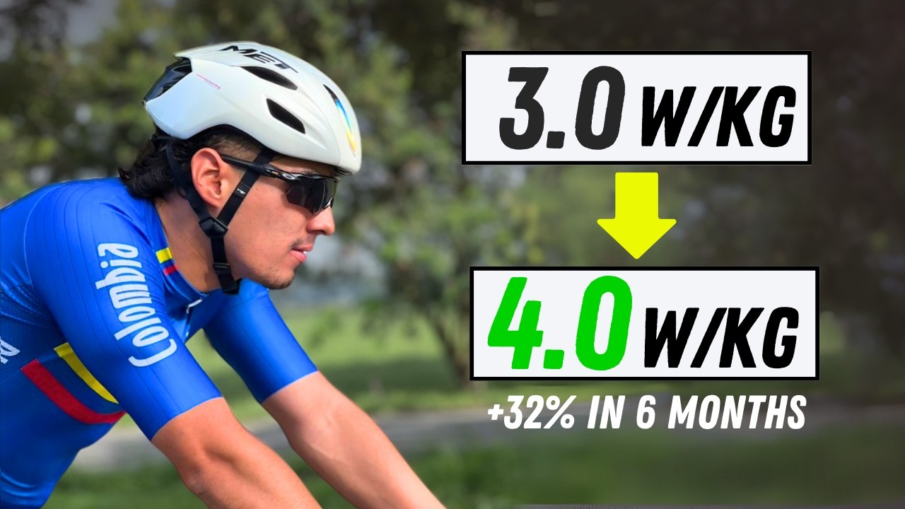 Video thumbnail for How This Cyclist Lost 4kg AND Gained 55 Watts in 6 Months (Full Breakdown).