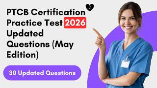 PTCB Certification Practice Test 2026 | 30 Updated Questions (May Edition) Pharmacy Technician Exam