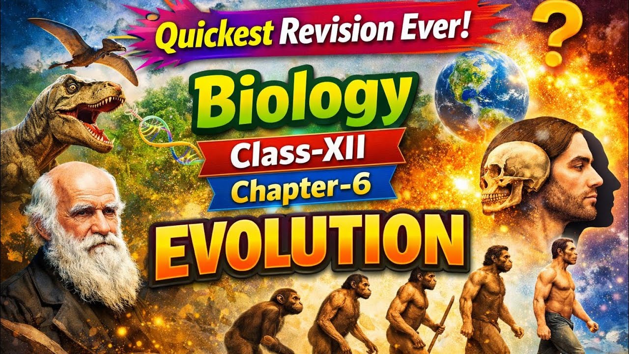Evolution Class 12 Biology | Chapter 6 One Shot 🔥 Quickest Revision ...