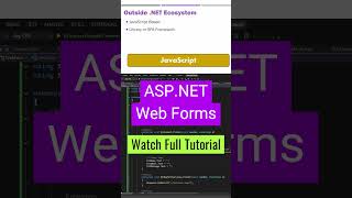 ASP.NET - Web Forms is Still Used 03 | .Net Framework