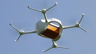 The Swiss postal service has begun testing parcel deliveries by unmanned drones.
Eventually for areas which are difficult to access such as mountanous regions this will be the postal service of the fu