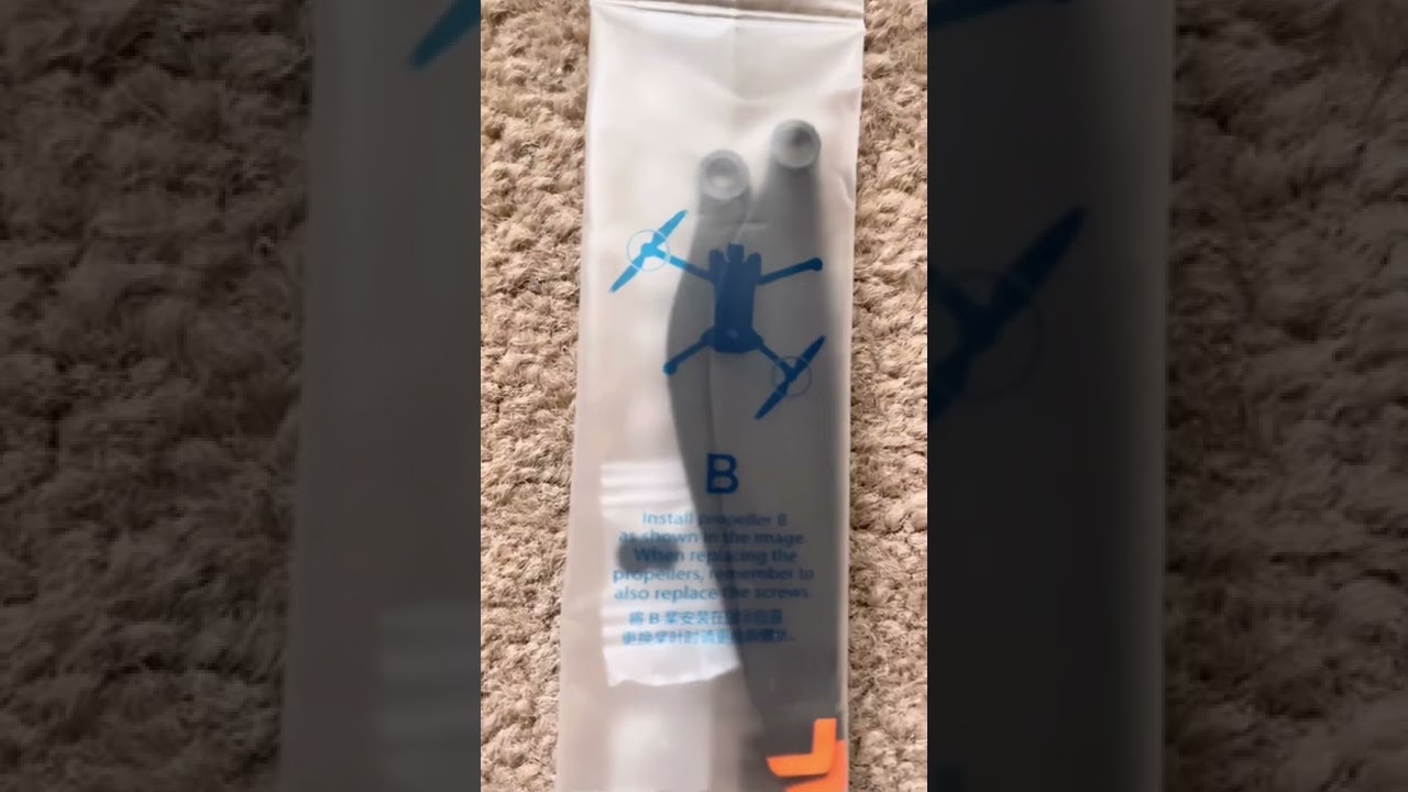 DJI Mini 3 Pro propeller installation guide. 