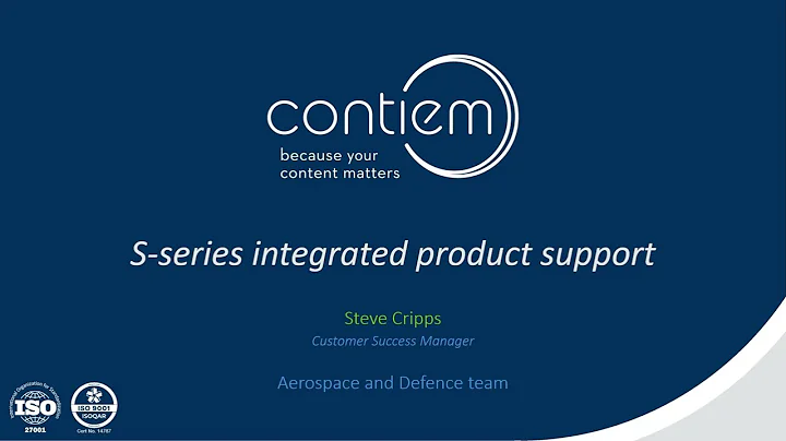 S-series Integrated Product Support Specifications