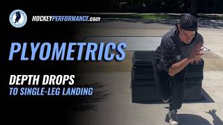 HOCKEY PLYOMETRICS | DEPTH DROPS TO SINGLE LEG LANDING