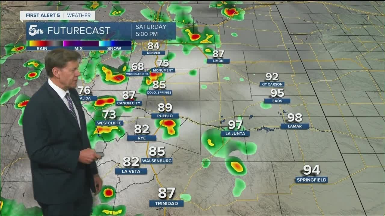 A sunny start to Saturday before a chance of storms moves in - YouTube