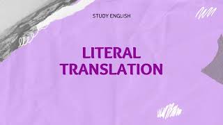 LITERAL TRANSLATION - S3