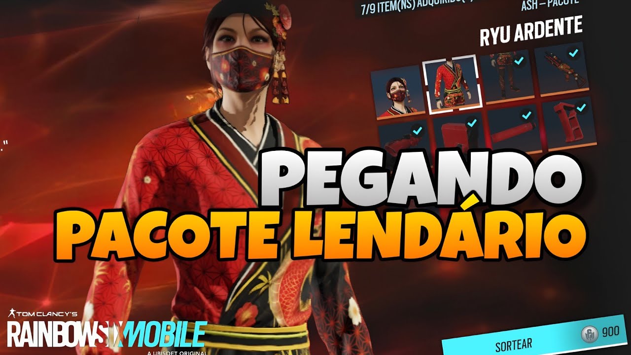 PEGANDO O PACOTE DA ASH ( RYU ARDENTE ) RAINBOW SIX MOBILE!!! - YouTube