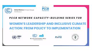 Women’s Leadership and Inclusive Climate Action: From Policy to Implementation