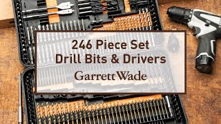 Enertwist Drill Bit Set, 246-Pieces Drill Bits and Driver Set for Wood Metal CEM