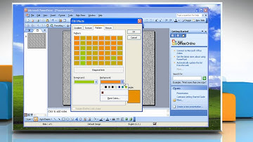 Microsoft® PowerPoint 2003: How to make backgrounds on Windows® XP