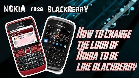 Symbian os Nokia e63 |  How to change the Nokia home screen to be like a Blackberry
