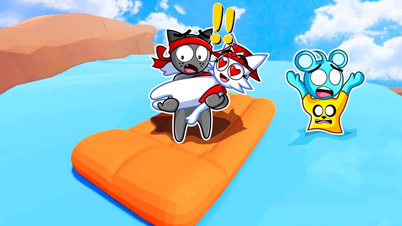 ¡NOS CAEMOS por la CASCADA de AGUA más PELIGROSA! 😱🌊 ¡FAMILIA DE PLASTILINA SPRUNKI!