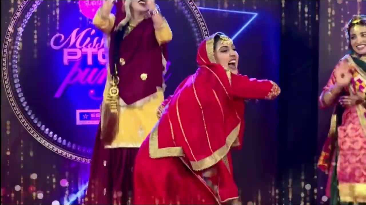 Miss ptc punjabi 2021 Gidha round (Apneet Kaur Bajwa)