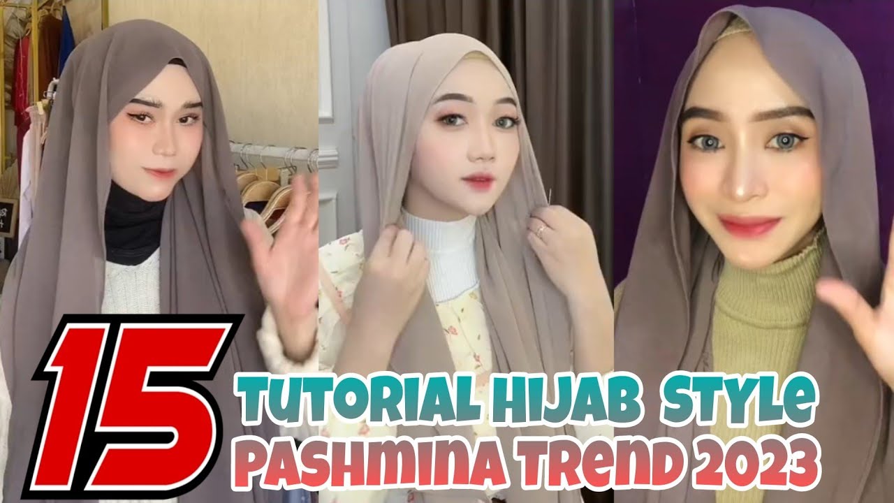 â�£15 Tutorial Hijab Pashmina Trend 2023 Untuk Kondangan || Lamaran || Simple Anti Ribet âœ…