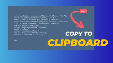 HTML Copy to Clipboard Button Tutorial. Step-by-Step Guide with Source Code.