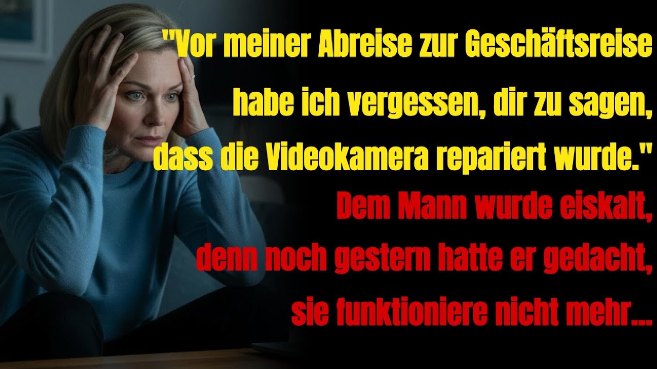„Ich habe vergessen, dir vor meiner Geschäftsreise zu sagen, dass man die Videokamera repariert hat.