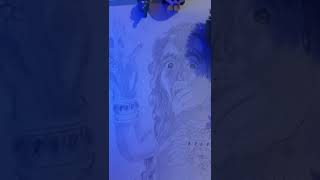 angry maa Kali drawing 🥰🙏||Mahakali drawing 🌼#trending#shorts#drawing #Mahakali#viral#art