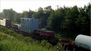 Hd Cn , Freight 351 At Oshawa On.