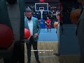 Al Shara shoots hoops before Syria–Lebanon basketball game