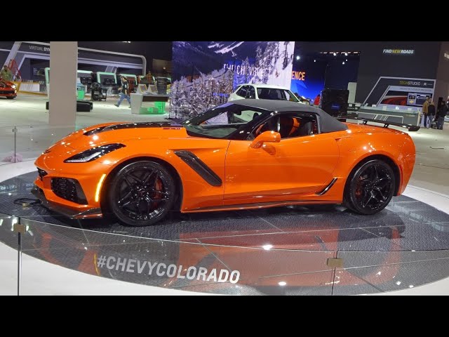 2019 Chevrolet Corvette ZR1 Convertible in Orange & Engine Sound