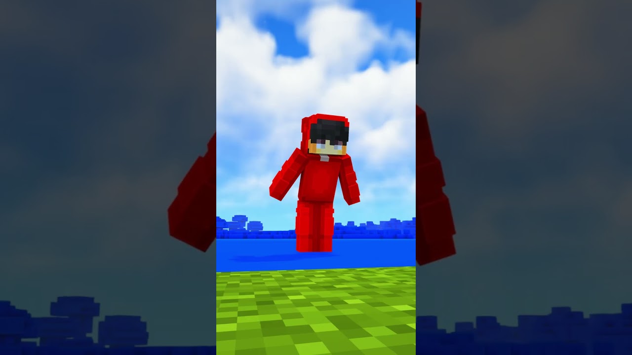 BLUE ONLY Challenge... #minecraft #shorts