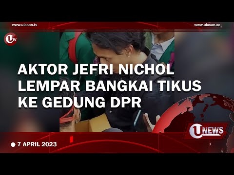 TOLAK UU CIPTA KERJA, AKTOR JEFRI NICHOL LEMPAR BANGKAI TIKUS | U-NEWS