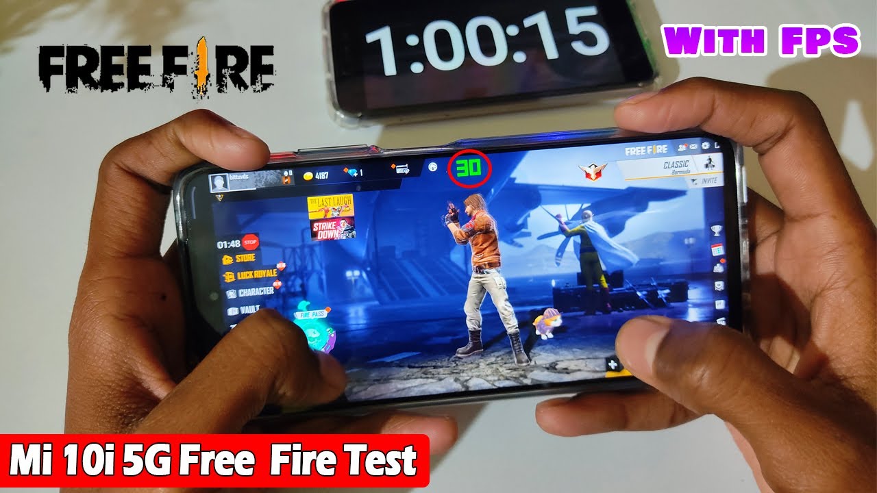 Mi 10i 5G Free Fire Test with FPS Meter | Mi10i Free Fire Gameplay 🔥🤬