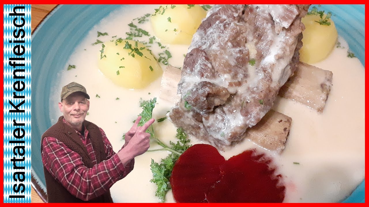 Krenfleisch, Suppenfleisch mit Apfel Meerrettichsoße im Schnellkochtopf ...